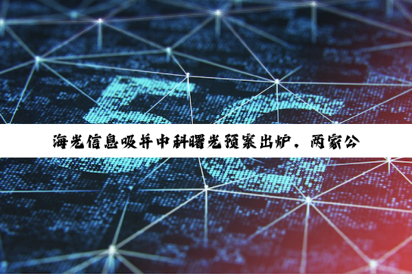 海光信息吸并中科曙光预案出炉，两家公司股票将于 6 月 10 日开市起复牌