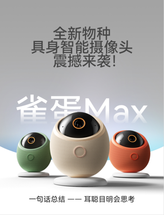 海雀具身智能摄像头来袭，能“聆辨”、会“洞察”、懂“思考”！