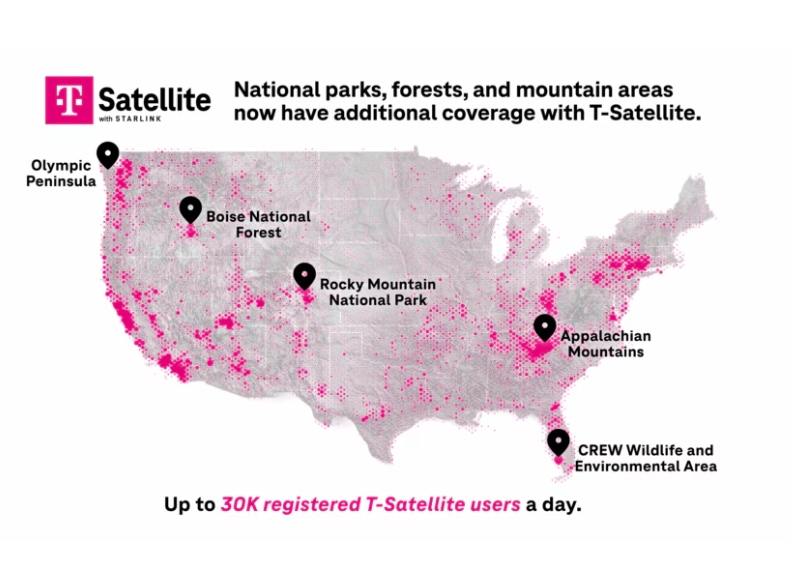 T-Mobile携手Starlink在全美范围推出T-Satellite卫星服务