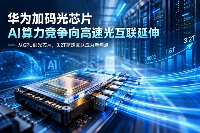 华为加码光芯片，创富国际关注光芯片趋势